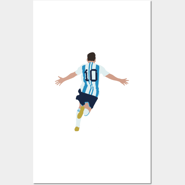 Lionel Messi minimalist illustration Wall Art by maoudraw